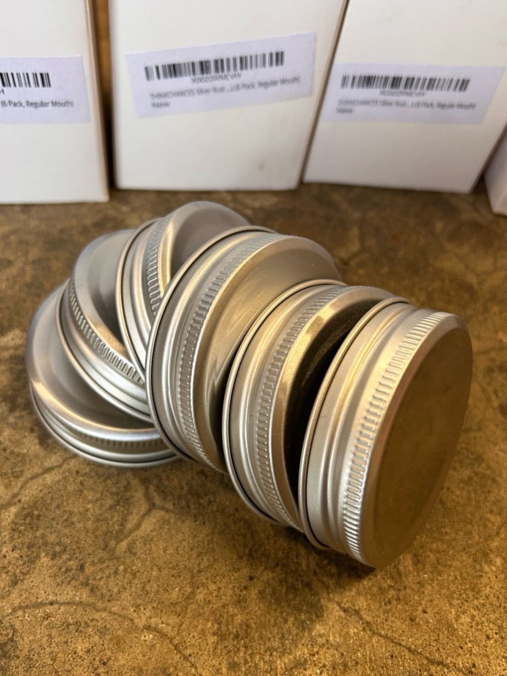 NWT Never Used Regular Mouth Lids for Mason Jar 10 bxs of 6 lids in each‎ bx